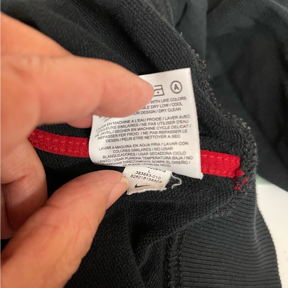 Vtg AIR JORDAN Jumpman Sweat Jacket Full Zip Large Elephant Skin Patchwork - Picture 9 of 10